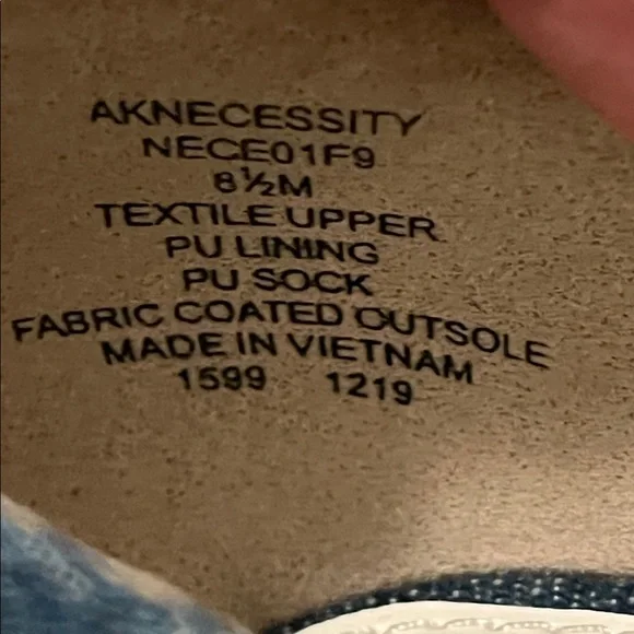 Anne Klein Iflex Women’s 8.5 Pointy Toe Denim Blue Cork Heels - Picture 10 of 10